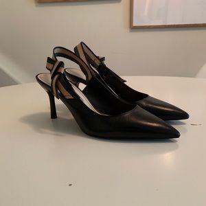 Zara leather slingback